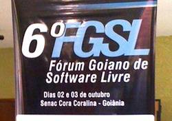 Banner 6º Fórum Goiano de Software Livre